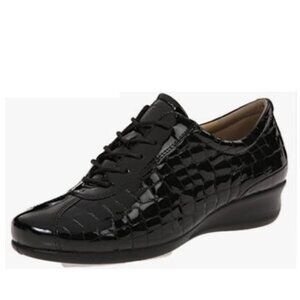 ECCO Black Abelone Derbys Loafers NEW Size 39